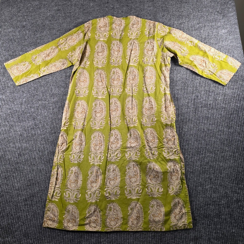 Utsa Westside Womens Green Paisley Cotton Kurta Tunic Dress Size L 300918712004 - Picture 6 of 6